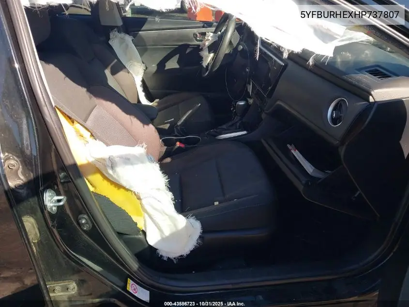 5YFBURHEXHP737807 2017 Toyota Corolla Le