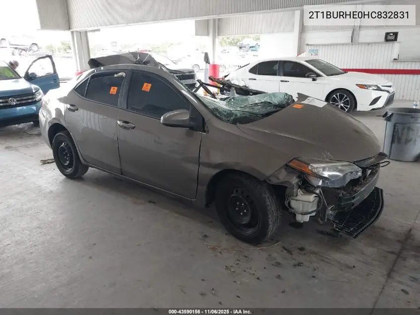 2T1BURHE0HC832831 2017 Toyota Corolla Le