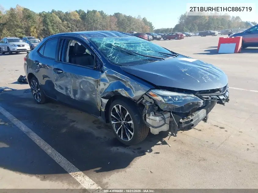 2T1BURHE1HC886719 2017 Toyota Corolla Se