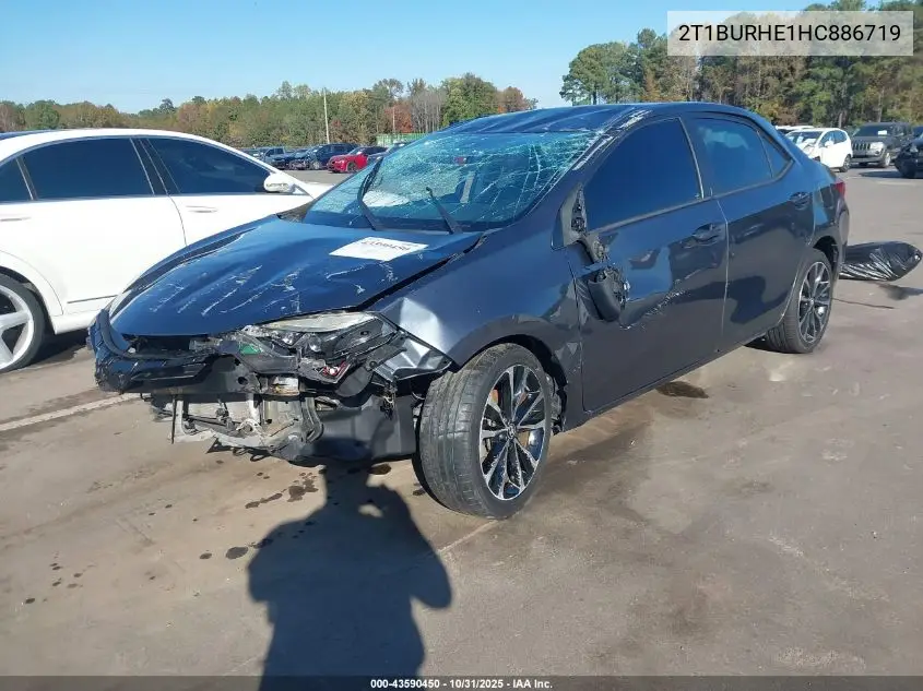 2T1BURHE1HC886719 2017 Toyota Corolla Se