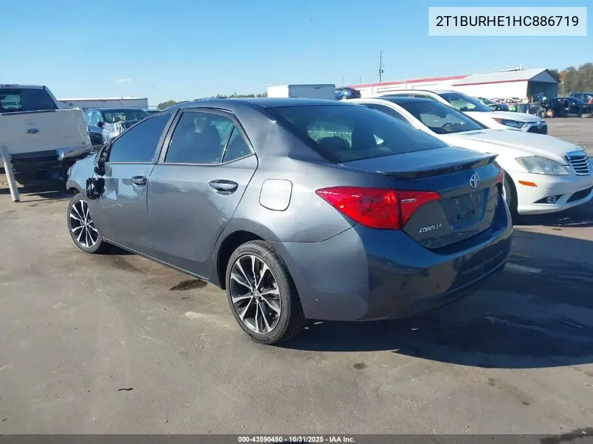 2T1BURHE1HC886719 2017 Toyota Corolla Se