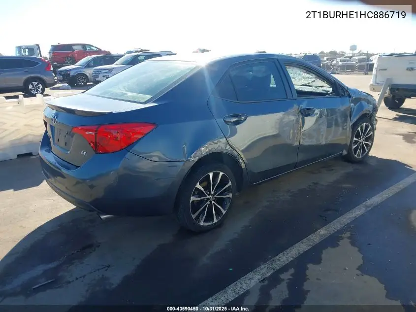 2T1BURHE1HC886719 2017 Toyota Corolla Se