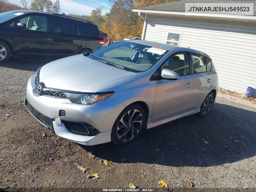 JTNKARJE5HJ549523 2017 Toyota Corolla Im