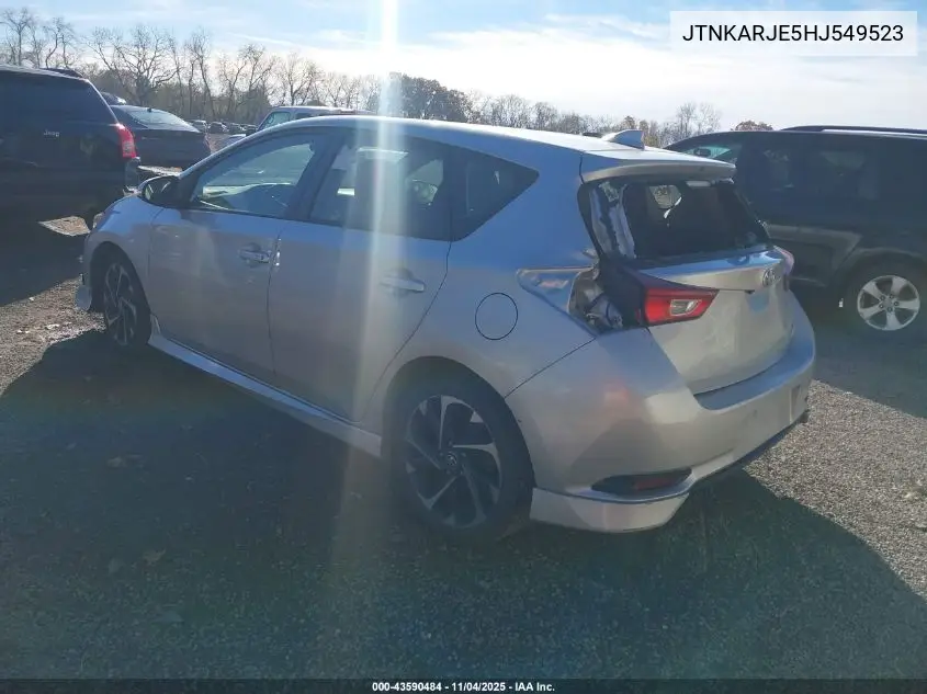 JTNKARJE5HJ549523 2017 Toyota Corolla Im