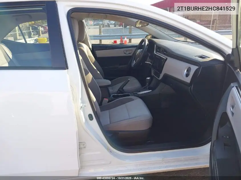 2T1BURHE2HC841529 2017 Toyota Corolla Le