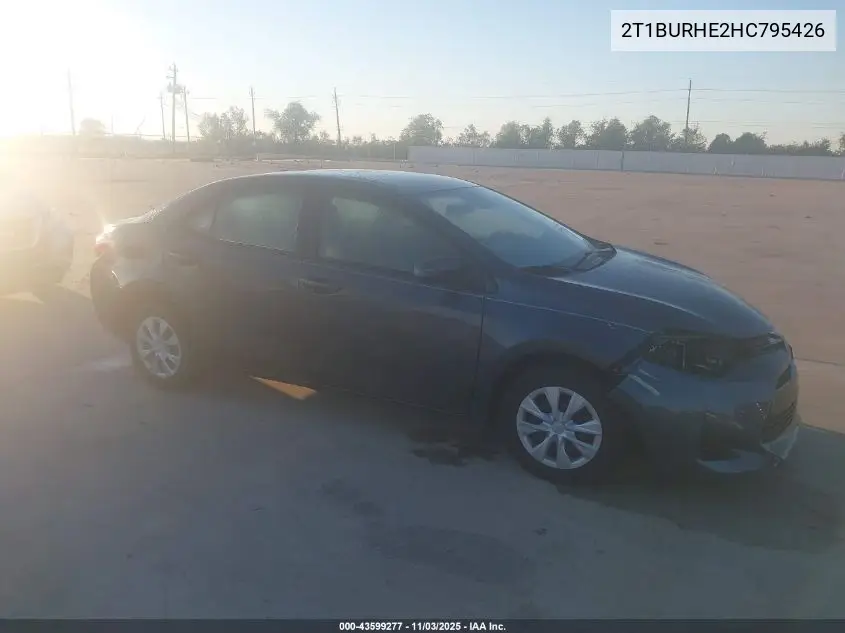 2T1BURHE2HC795426 2017 Toyota Corolla L