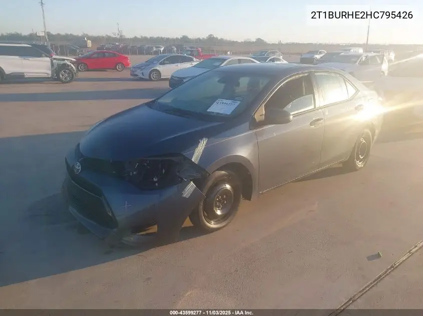 2T1BURHE2HC795426 2017 Toyota Corolla L