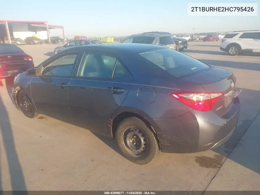 2T1BURHE2HC795426 2017 Toyota Corolla L
