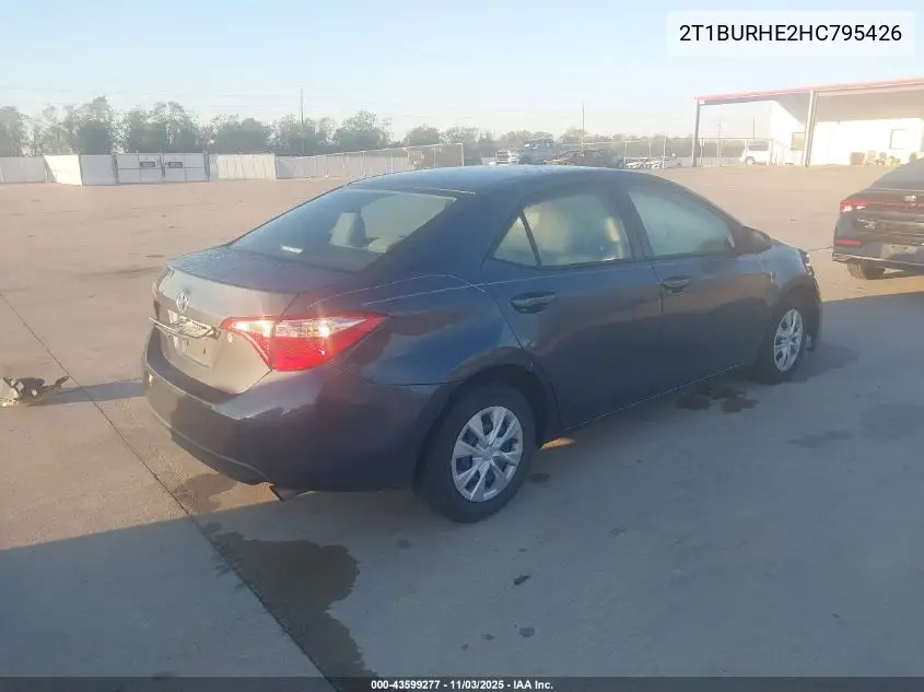 2T1BURHE2HC795426 2017 Toyota Corolla L