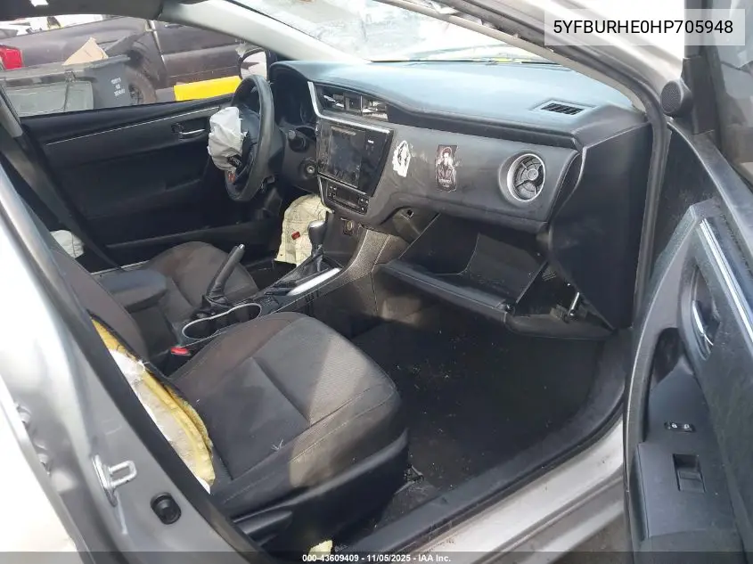 5YFBURHE0HP705948 2017 Toyota Corolla Le