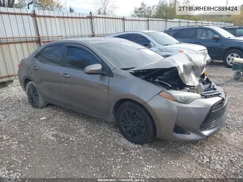 2T1BURHE8HC889424 2017 Toyota Corolla Le