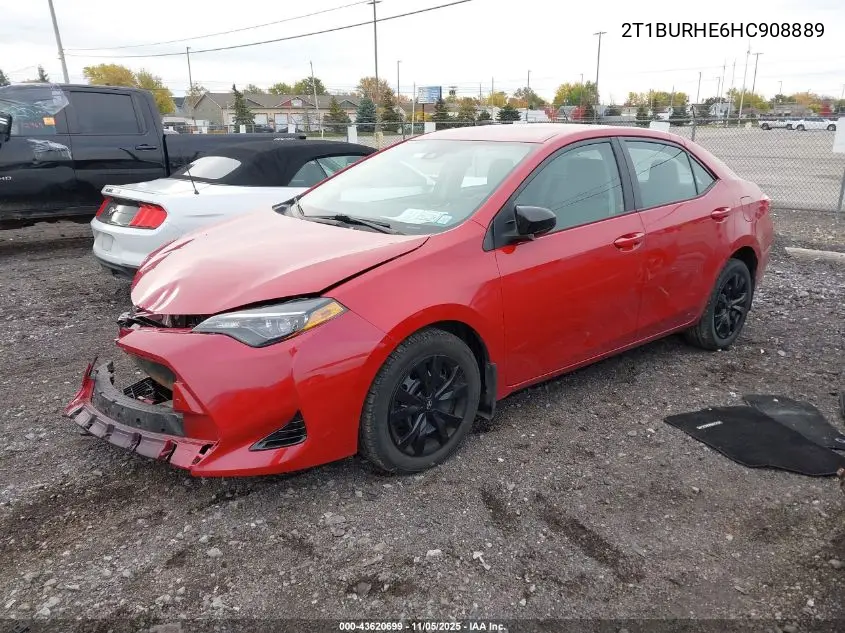 2T1BURHE6HC908889 2017 Toyota Corolla Le