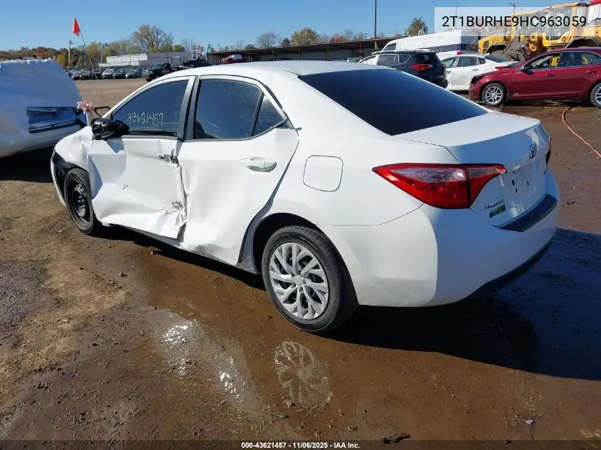 2T1BURHE9HC963059 2017 Toyota Corolla Le
