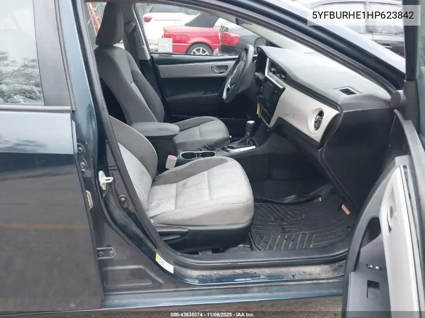 5YFBURHE1HP623842 2017 Toyota Corolla Le