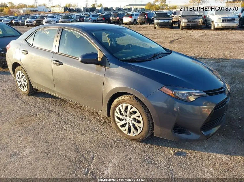 2T1BURHE9HC918770 2017 Toyota Corolla Le