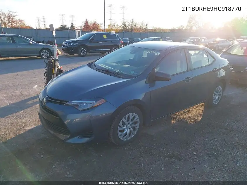 2T1BURHE9HC918770 2017 Toyota Corolla Le