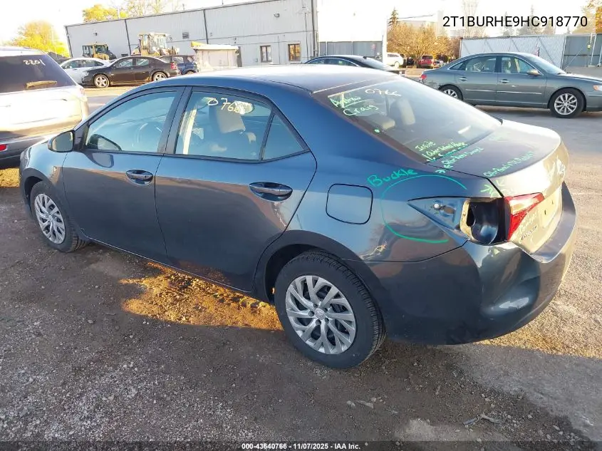 2T1BURHE9HC918770 2017 Toyota Corolla Le