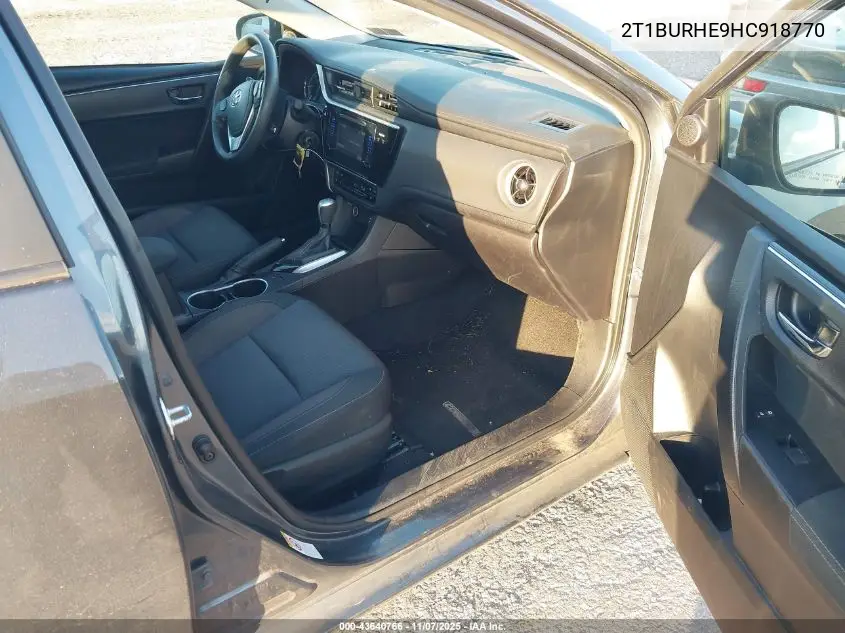 2T1BURHE9HC918770 2017 Toyota Corolla Le