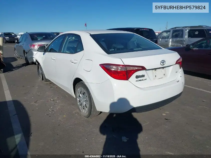 5YFBURHE8HP579824 2017 Toyota Corolla Le