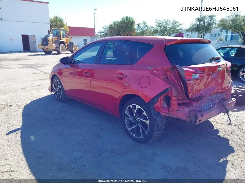 JTNKARJE6HJ545061 2017 Toyota Corolla Im
