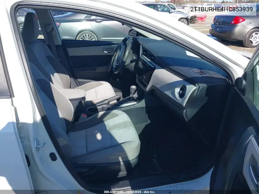 2T1BURHE4HC853939 2017 Toyota Corolla Le
