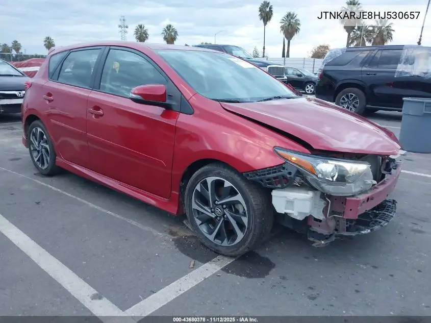JTNKARJE8HJ530657 2017 Toyota Corolla Im