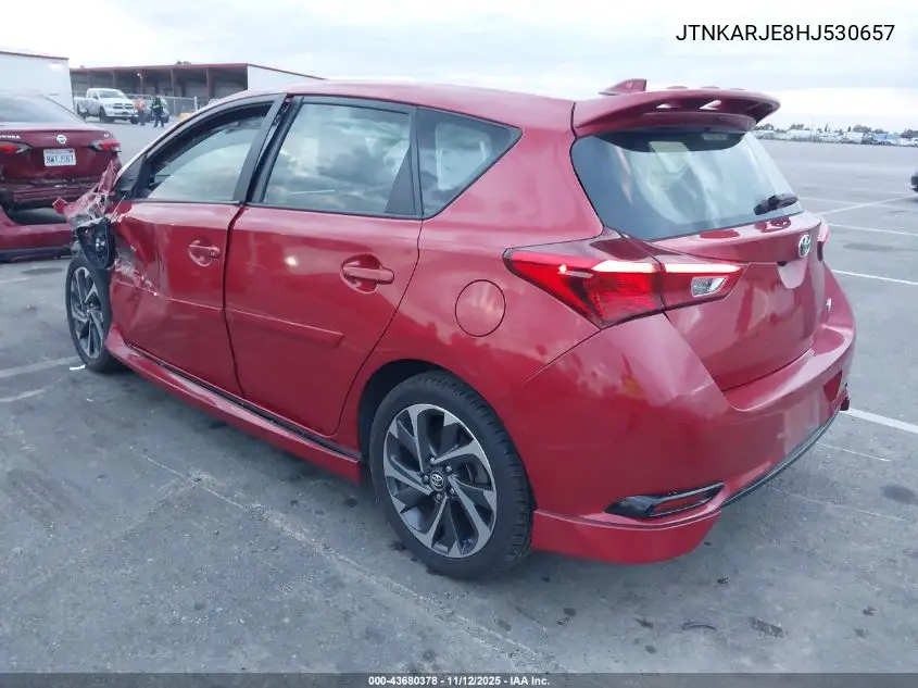 JTNKARJE8HJ530657 2017 Toyota Corolla Im