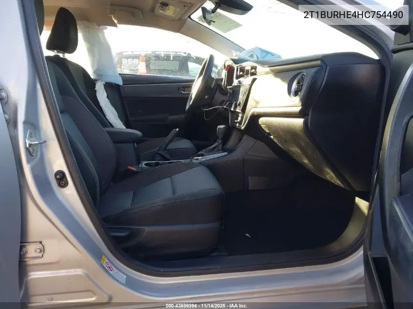 2T1BURHE4HC754490 2017 Toyota Corolla Le