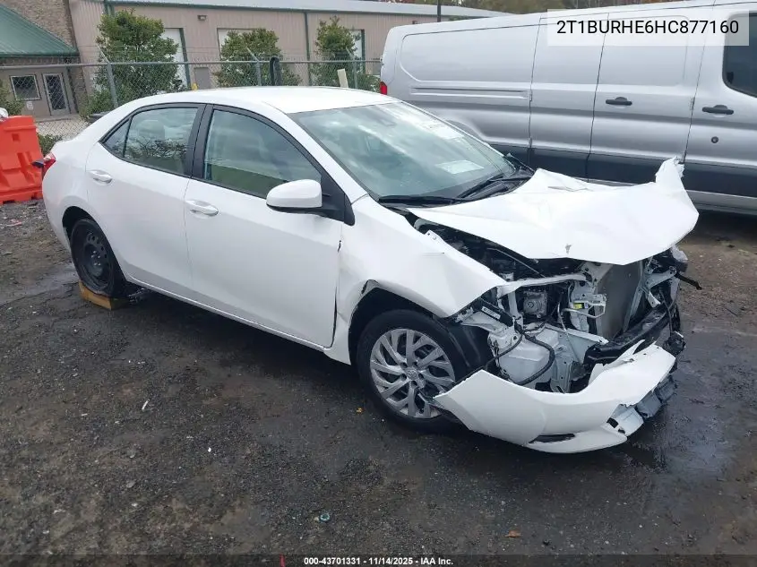 2T1BURHE6HC877160 2017 Toyota Corolla Le