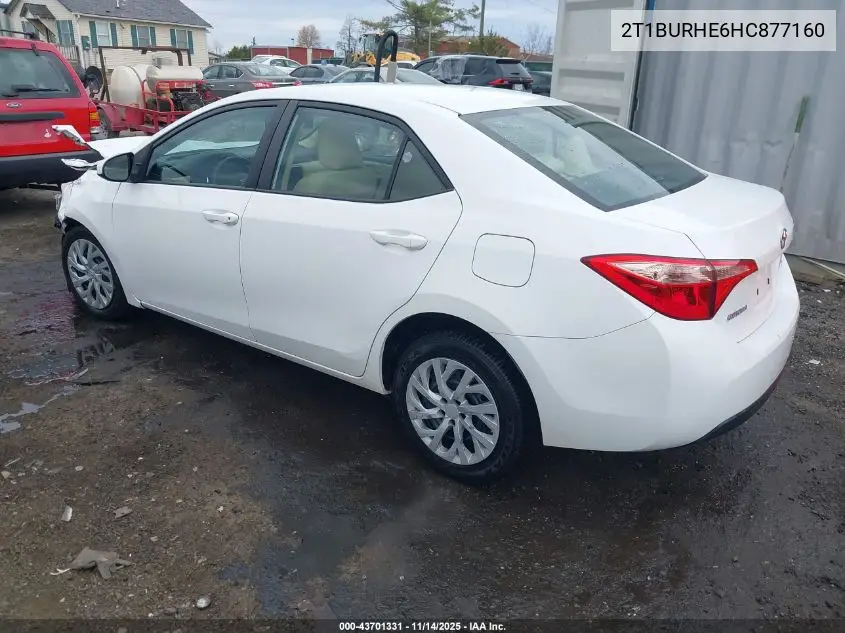 2T1BURHE6HC877160 2017 Toyota Corolla Le