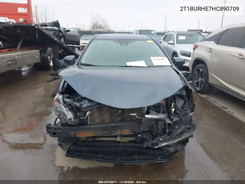 2T1BURHE7HC890709 2017 Toyota Corolla Le