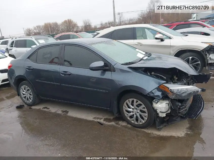 2T1BURHE7HC890709 2017 Toyota Corolla Le