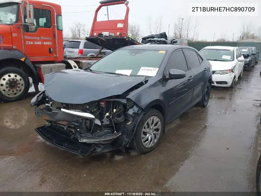 2T1BURHE7HC890709 2017 Toyota Corolla Le