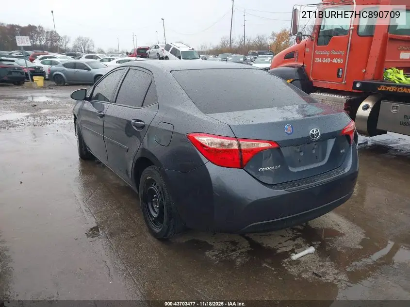 2T1BURHE7HC890709 2017 Toyota Corolla Le