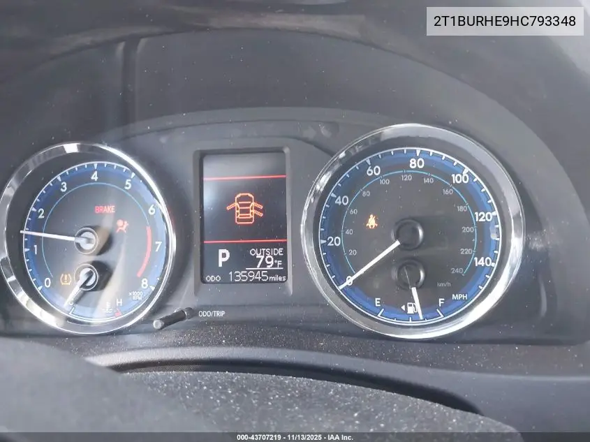 2T1BURHE9HC793348 2017 Toyota Corolla L