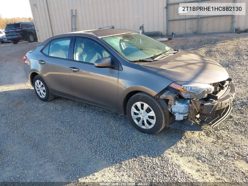 2T1BPRHE1HC882130 2017 Toyota Corolla Le Eco