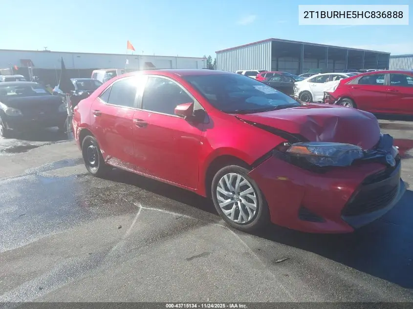 2T1BURHE5HC836888 2017 Toyota Corolla Le