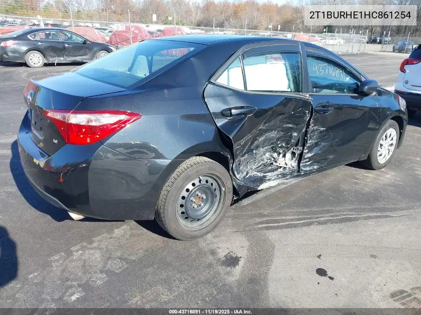 2T1BURHE1HC861254 2017 Toyota Corolla Le