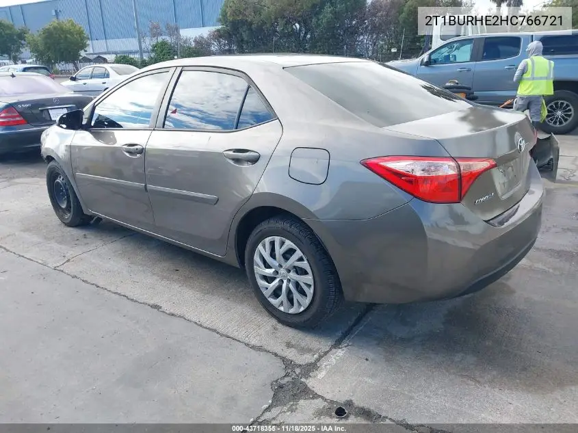 2T1BURHE2HC766721 2017 Toyota Corolla Le