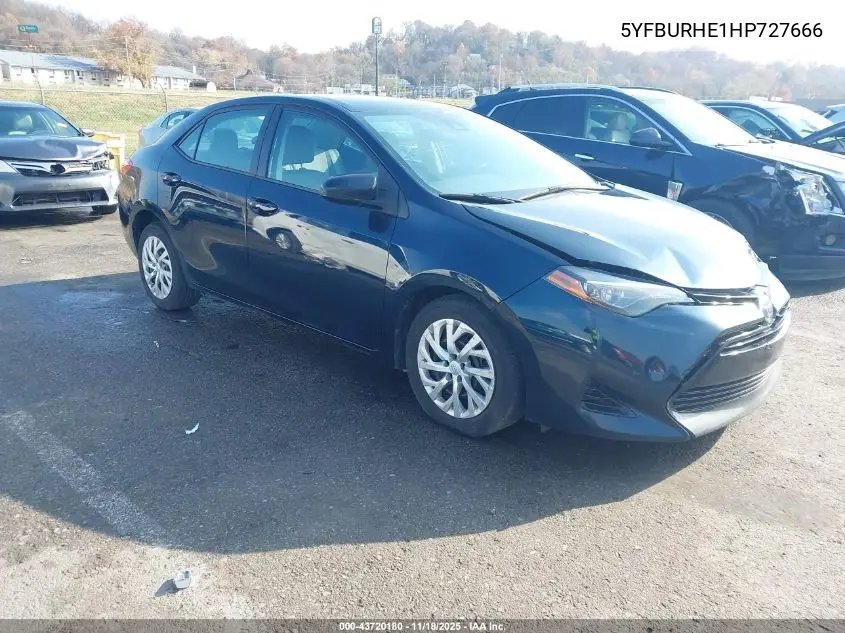 5YFBURHE1HP727666 2017 Toyota Corolla Le