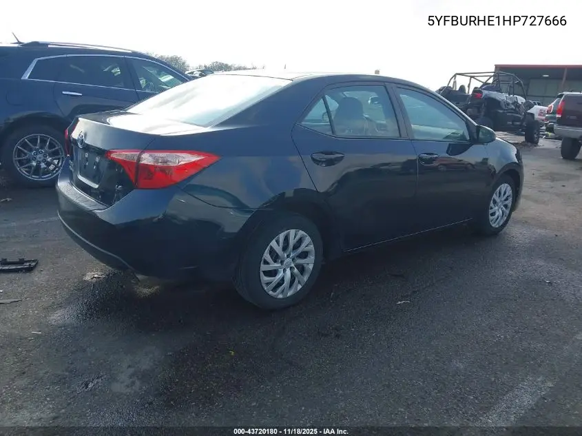 5YFBURHE1HP727666 2017 Toyota Corolla Le
