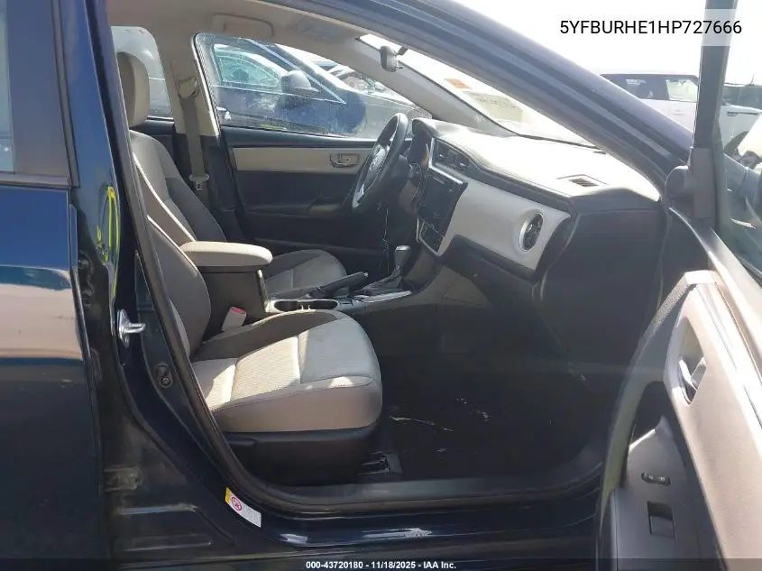 5YFBURHE1HP727666 2017 Toyota Corolla Le