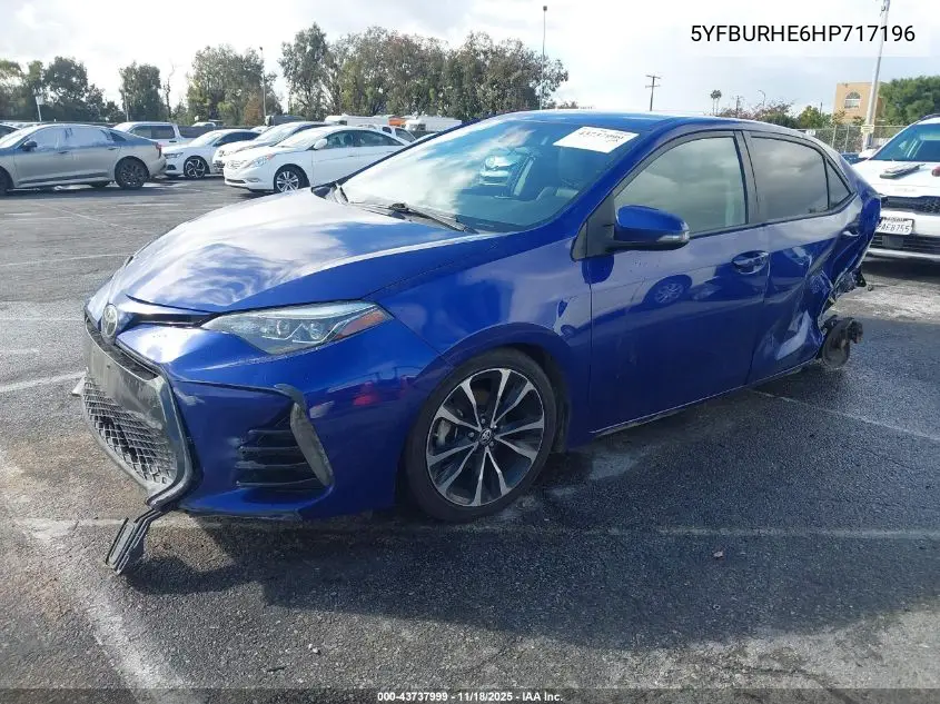 5YFBURHE6HP717196 2017 Toyota Corolla Se