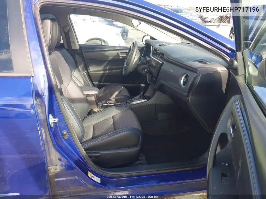 5YFBURHE6HP717196 2017 Toyota Corolla Se