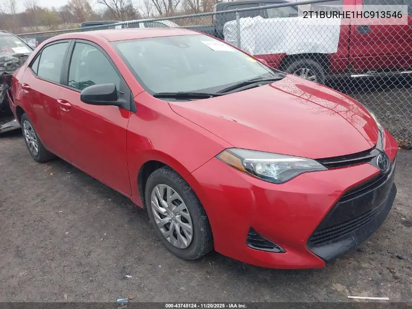 2T1BURHE1HC913546 2017 Toyota Corolla Le