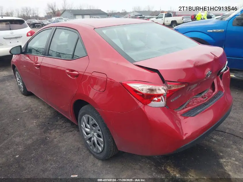 2T1BURHE1HC913546 2017 Toyota Corolla Le