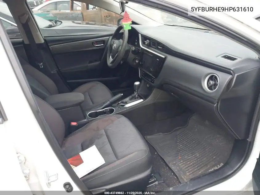 5YFBURHE9HP631610 2017 Toyota Corolla Le