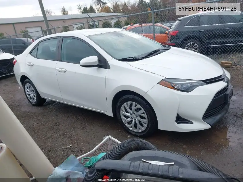 5YFBURHE4HP591128 2017 Toyota Corolla Le