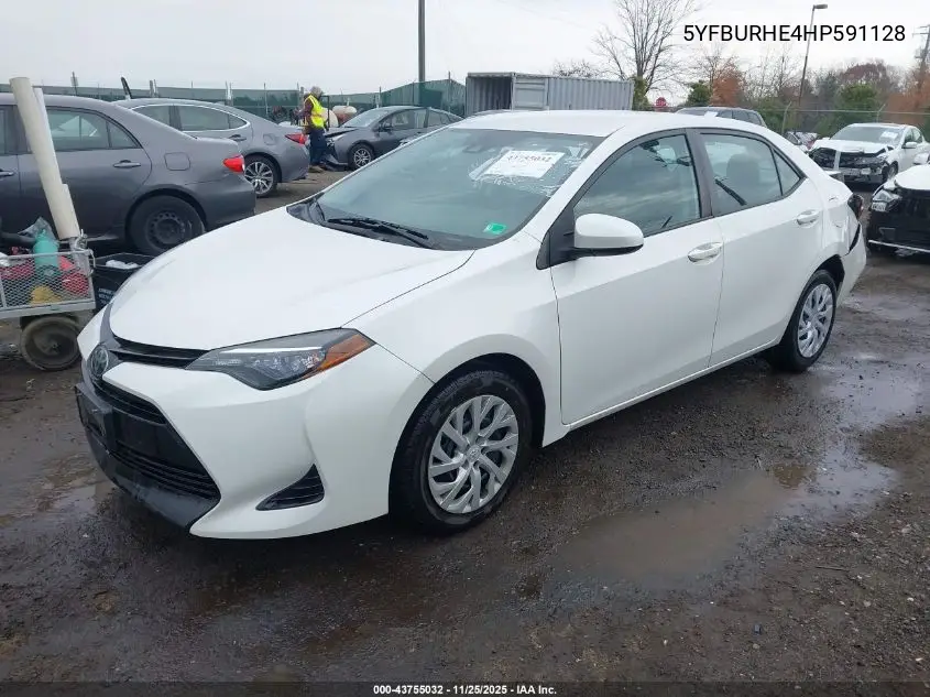 5YFBURHE4HP591128 2017 Toyota Corolla Le