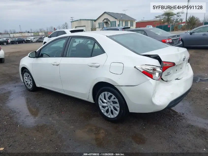 5YFBURHE4HP591128 2017 Toyota Corolla Le